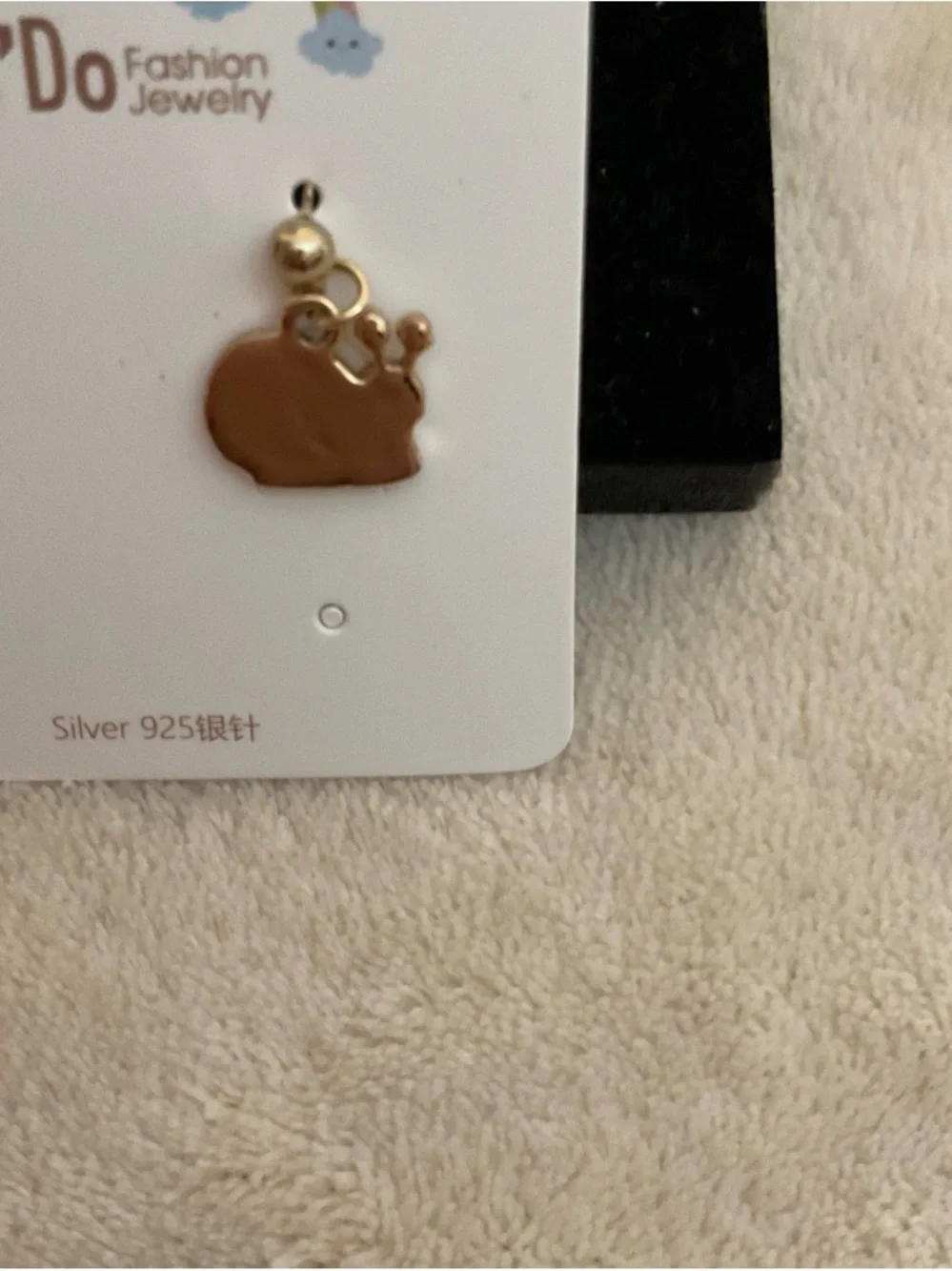 Fashion Jewelry Kids Red Mushroom & Brown Bear Drop Earrings